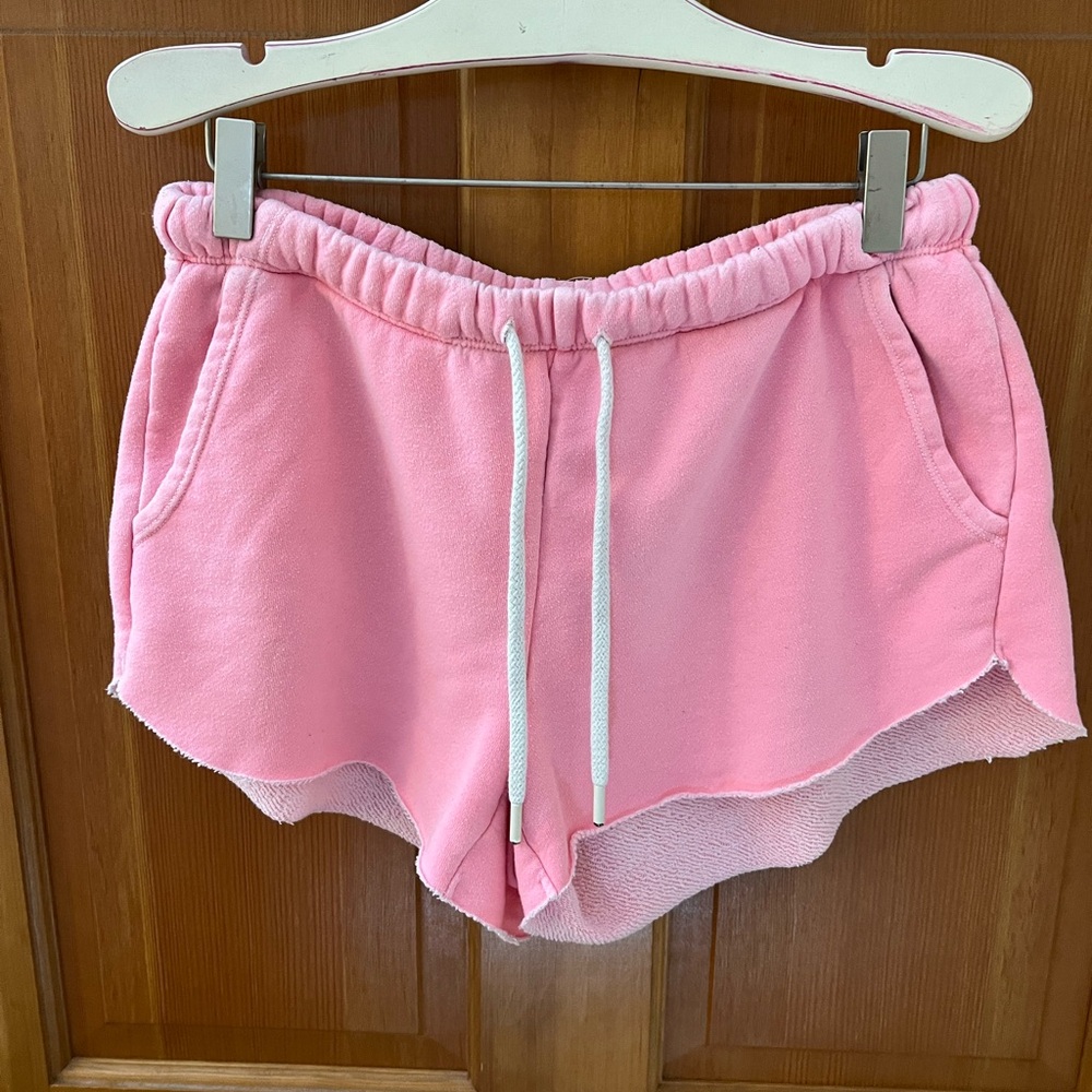 Aerie Pink Athletic Shorts with Elastic Waistband